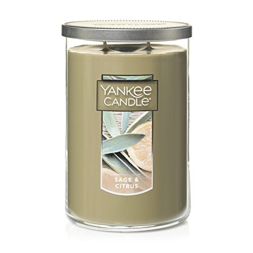 YANKEE CANDLE Yankee Candle Sage  Citrus Scented Classic 22oz Large Tumbler 2Wick Candle Over 75 Hours of Burn Time
