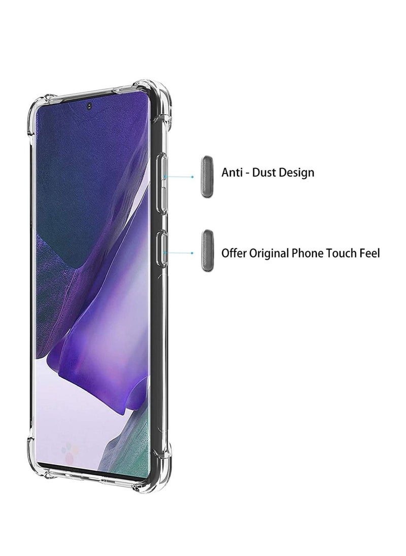 Compatible with Samsung Note 20 Ultra Case, Crystal Clear Anti-Scratch Shock Absorption Cover Case, HD Clear TPU Precise Cutouts and Slim Fit Transparent Cover 6.9 inch (TPU) - Image 4