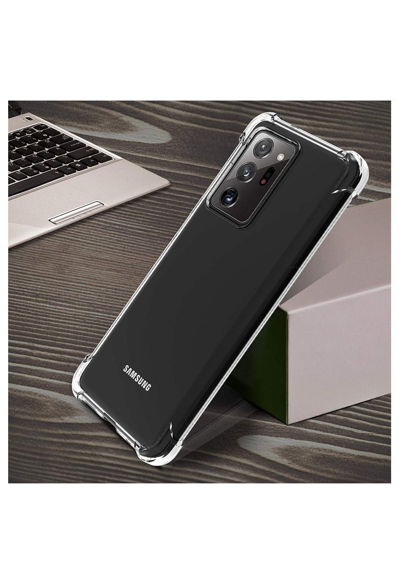 Compatible with Samsung Note 20 Ultra Case, Crystal Clear Anti-Scratch Shock Absorption Cover Case, HD Clear TPU Precise Cutouts and Slim Fit Transparent Cover 6.9 inch (TPU) - Image 2