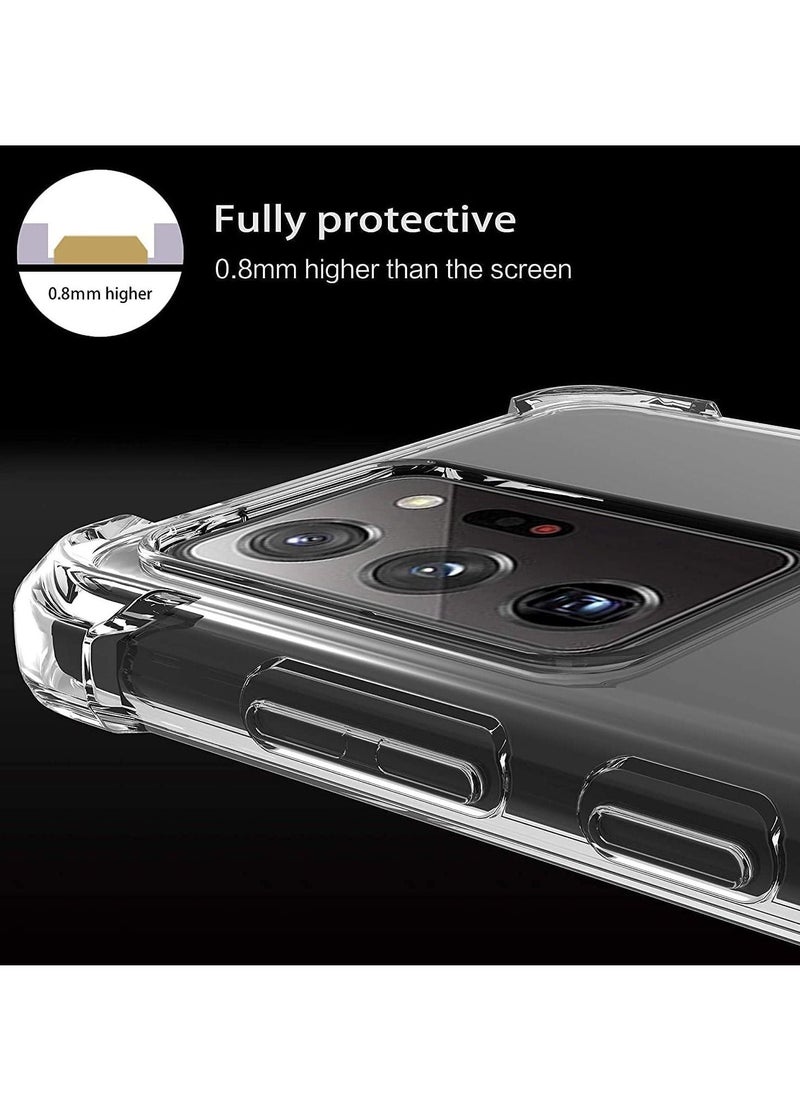 Compatible with Samsung Note 20 Ultra Case, Crystal Clear Anti-Scratch Shock Absorption Cover Case, HD Clear TPU Precise Cutouts and Slim Fit Transparent Cover 6.9 inch (TPU) - Image 5