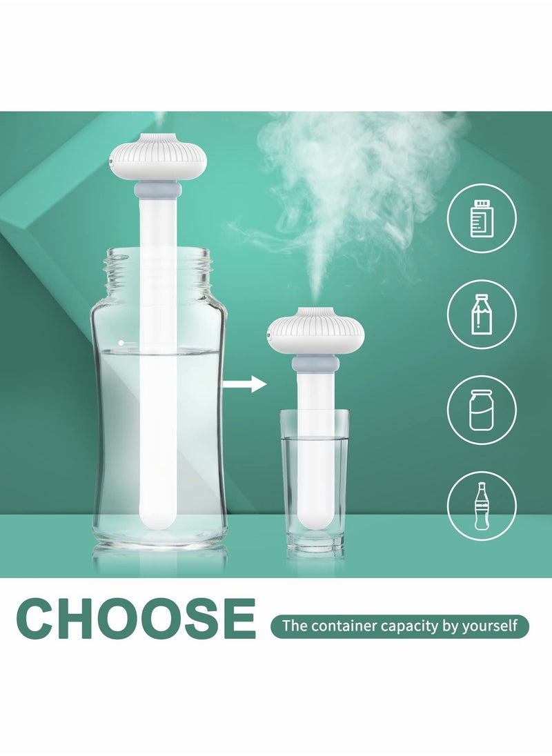Excefore - Mini Portable Humidifier for Car, Small USB Personal Humidifiers with Ultra Quiet, Auto Shut Off Tiny Travel Easy Use Humidifier for Hotel - Image 1