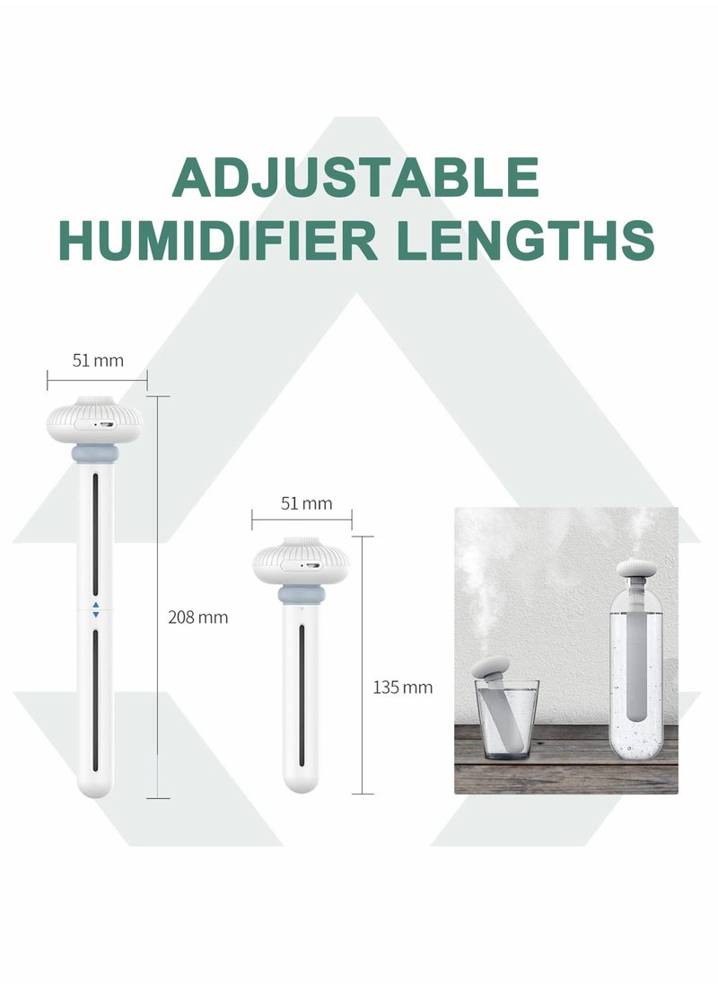Excefore - Mini Portable Humidifier for Car, Small USB Personal Humidifiers with Ultra Quiet, Auto Shut Off Tiny Travel Easy Use Humidifier for Hotel - Image 1