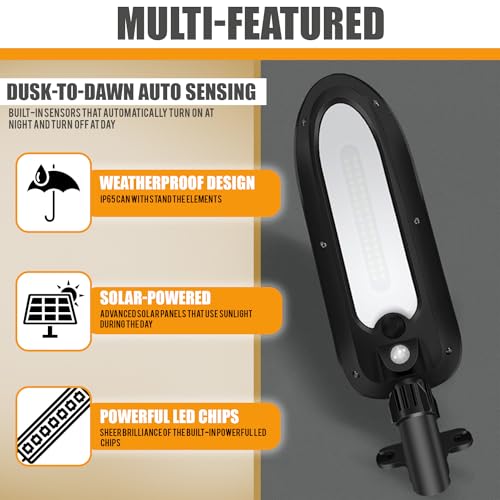 GIGAWATTS GW-202 32 LED Solar Street Light with 6V Panel 560lm BIS Approved 1500mAh Li-ion Battery IP65 Waterproof 120° Lights & PIR Sensor Security Outdoor Lamp for Lawn Pathway (1Pc, Warm Yellow) - Image 4