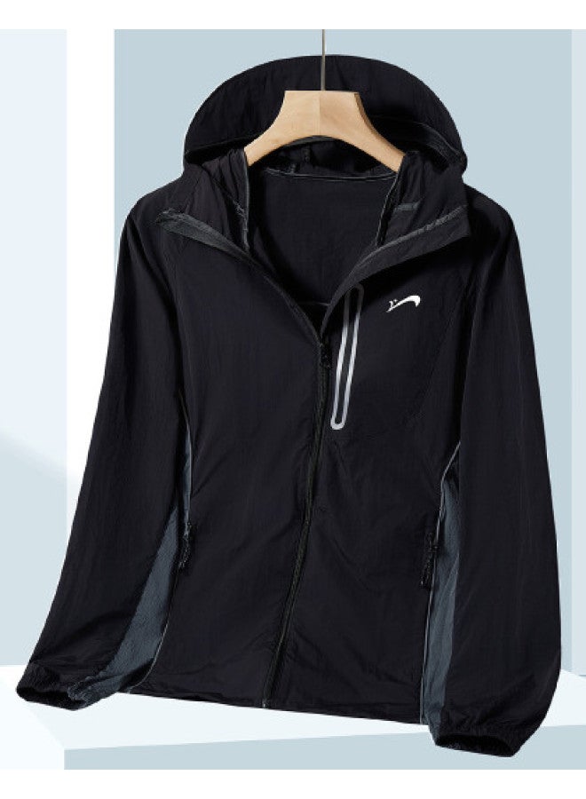 Noble bird Commuting Lightweight Men's Hooded Patchwork Outdoor Sports Jacket - Image 1