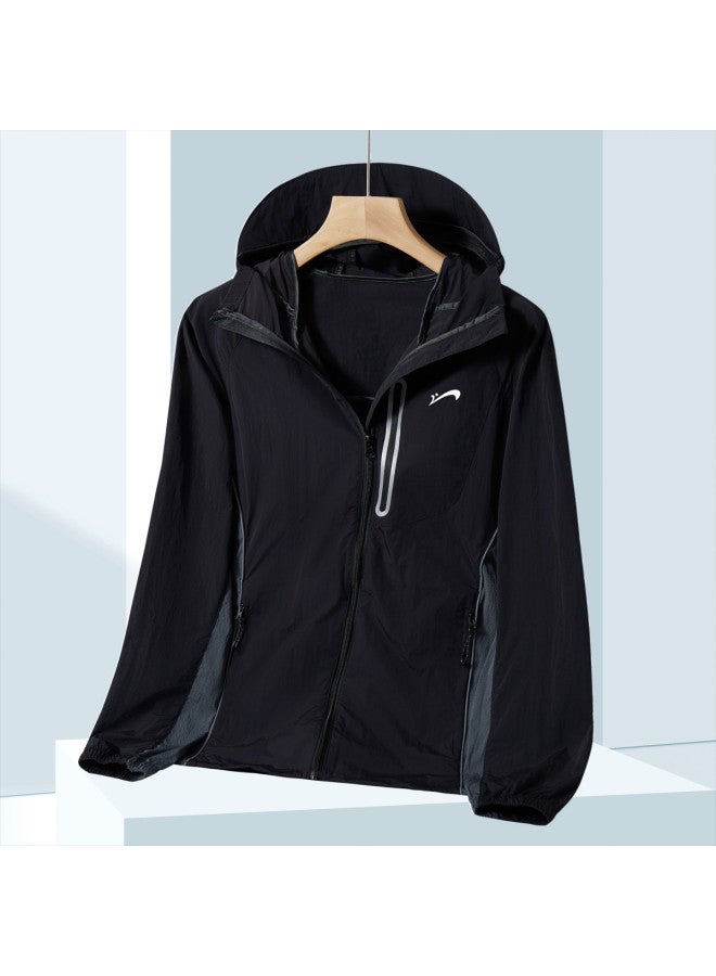 Noble bird Commuting Lightweight Men's Hooded Patchwork Outdoor Sports Jacket - Image 2