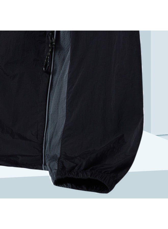 Noble bird Commuting Lightweight Men's Hooded Patchwork Outdoor Sports Jacket - Image 5