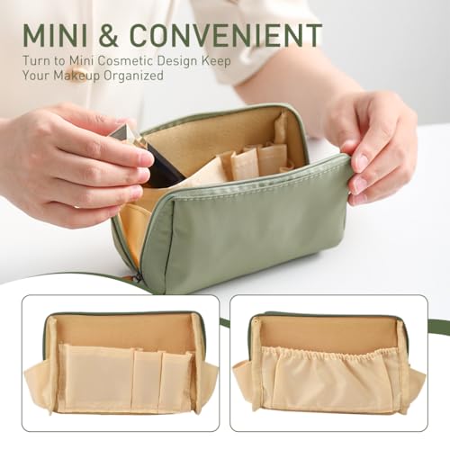 MAYCREATE® 2Pcs Makeup Pouch Bag,Makeup Pouches for Women Travel,Waterproof Cosmetic Bags for Women Portable Toiletry Organizer Bag (18x14x5cm) - Image 5