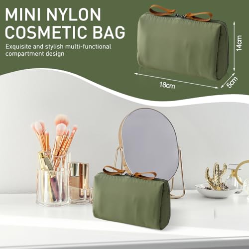 MAYCREATE® 2Pcs Makeup Pouch Bag,Makeup Pouches for Women Travel,Waterproof Cosmetic Bags for Women Portable Toiletry Organizer Bag (18x14x5cm) - Image 2