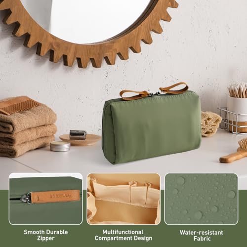 MAYCREATE® 2Pcs Makeup Pouch Bag,Makeup Pouches for Women Travel,Waterproof Cosmetic Bags for Women Portable Toiletry Organizer Bag (18x14x5cm) - Image 3