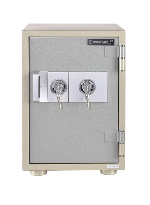 SD103TK2 Bumil Safe Anti-Burglar Fireproof Safe Box with a Removable Tray and Dual Key Locks  (48.6 X34.6 X39.2CM 51Kgs) - Made in Korea