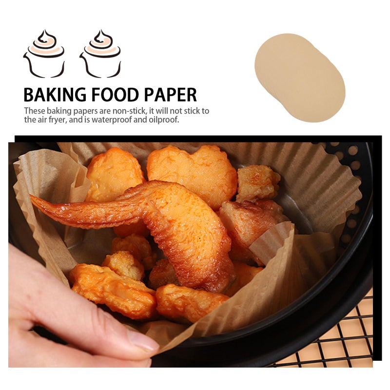 150 Round Non Stick Baking Parchment Paper Sheets 3 Pack Thickened Grill Pan Cake Pan Liner - Image 4