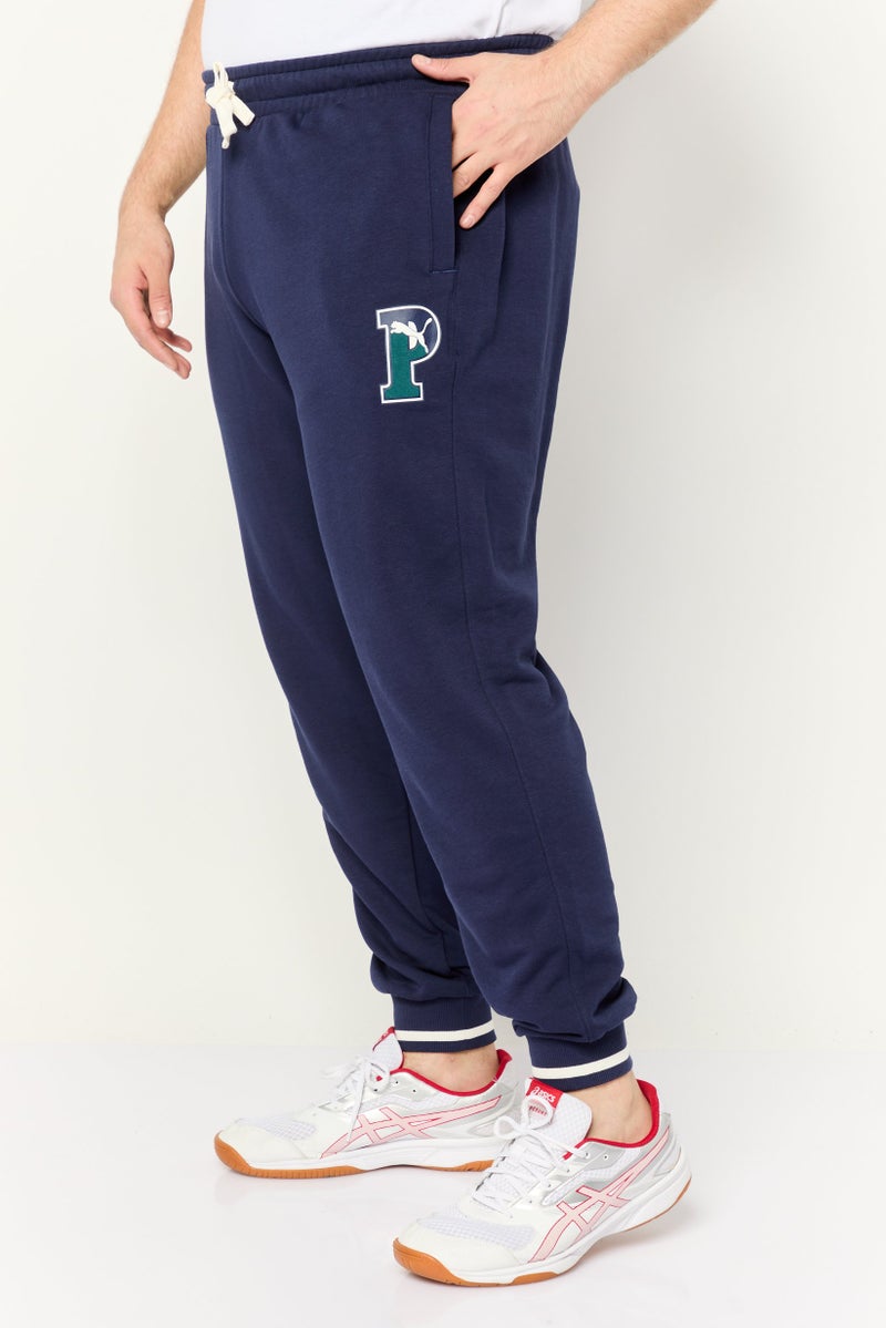 PUMA Men Sportswear Fit Brand Logo Training Sweatpants, Navy  - Image 4