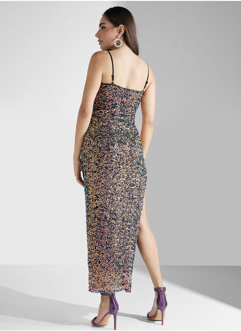 TFNC - Sequin Knitted Dress - Image 1