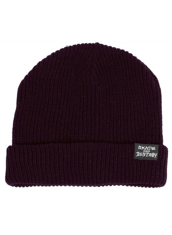 SADSkate Goat Beanie, Maroon, One size