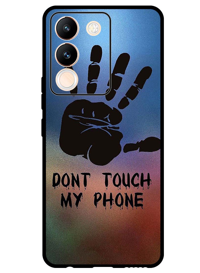 Theodor Protective Case Anti Scratch Shock Proof Bumper Cover For Vivo V29e Dont Touch My Phone Hand - Image 1