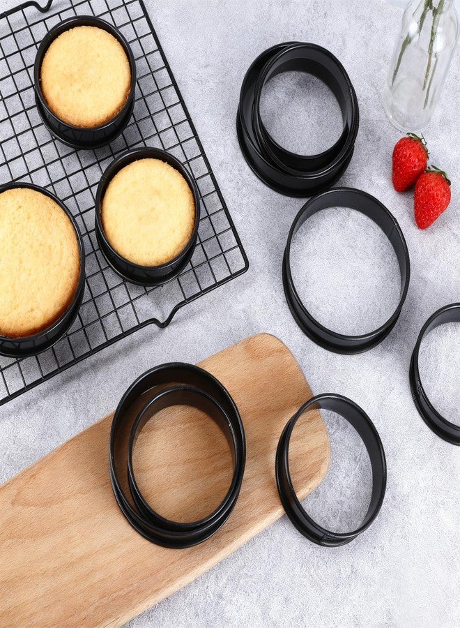 Loccmat 16 Pack Nonstick English Muffin Rings, Crumpet and Cookie Baking Rings, Stainless Steel Round Egg Pancake Tart Molds, 3.15 & 4 Inch, Double Size for Kitchen Baking - Image 5