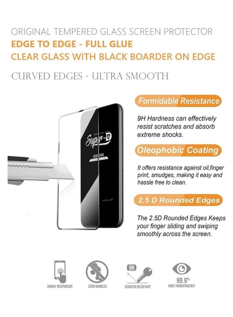 FARROBIZZ Tempered Glass Screen Protector 5D Designed For Xiaomi Redmi 9 Active Full Glue Edge To Edge Full Screen Coverage And Bubble Free - Image 5
