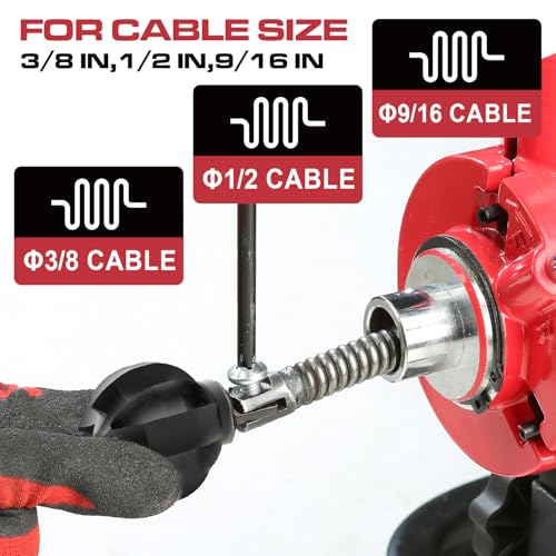 POPULO Drain Snake Attachment–Multi-Functional Cutter 1.2 Inch Diameter,Fits 1.5-3 Inch Pipes–Clears Scale,Tree Roots,and More – Compatible with POPULO and Other Leading Sewer Snake Machines - Image 4