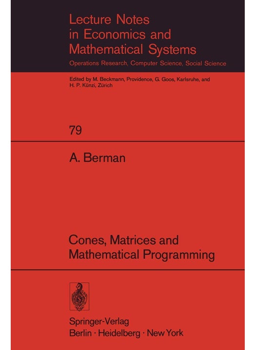 Cones, Matrices and Mathematical Programming