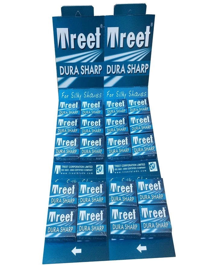 Treet Dura Sharp Double Edge Safety Razor Blades, 100 Count - Image 1