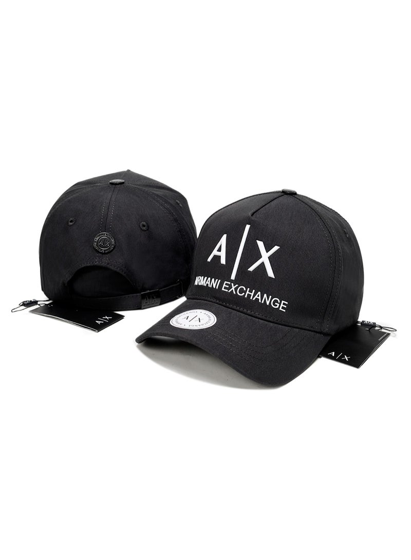 قبعة بيسبول سوداء من أرماني إكستشينج