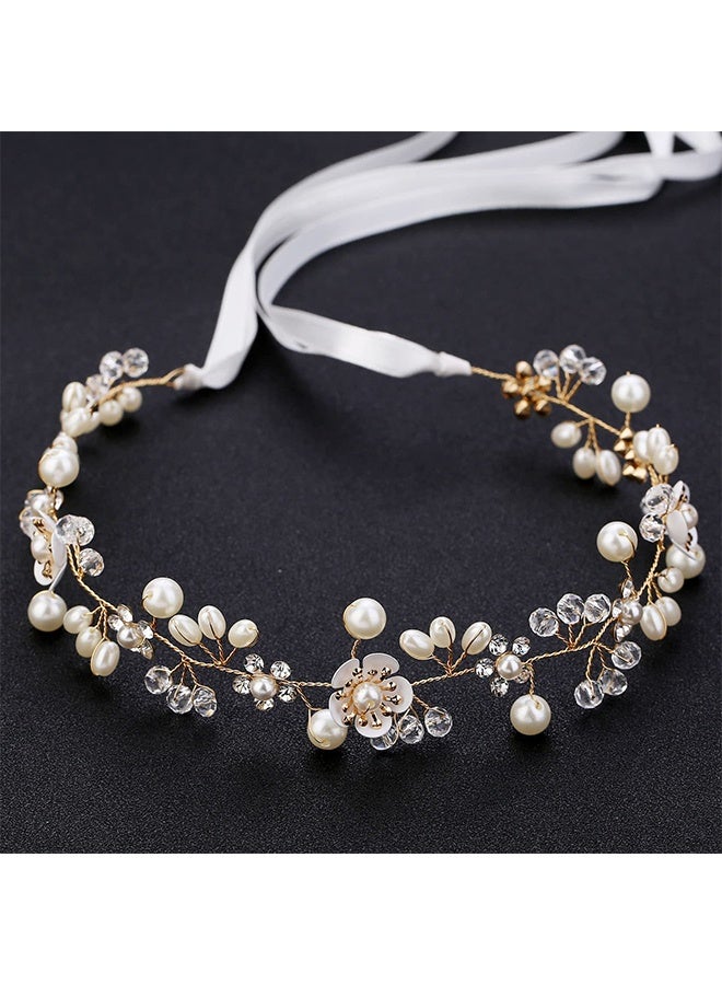 Flower Girl Headpiece, Flower Girl Hair Accessory Wedding Headpiece for Bride Princess Crown First Communion Hair Accessories for Girls - Image 1