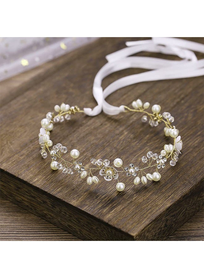 Flower Girl Headpiece, Flower Girl Hair Accessory Wedding Headpiece for Bride Princess Crown First Communion Hair Accessories for Girls - Image 2