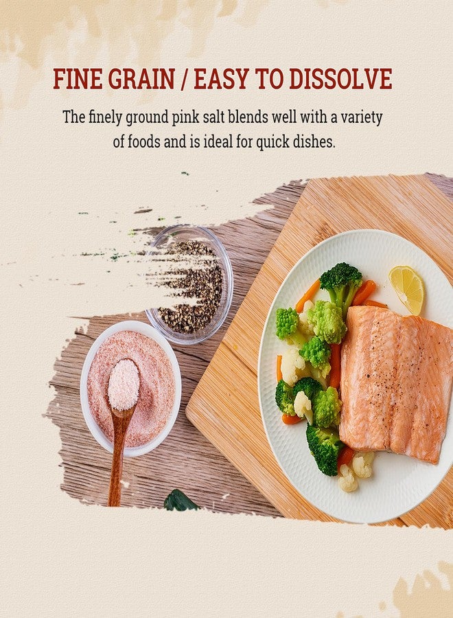 52USA Fine Grain Himalayan Pink Salt, 1 lb Resealable Bag, Pure Unrefined Natural Mineral Salt, Kosher, No Additives & No Gluten, Pink Salt for Cooking, Baking & Seasoning - Image 4