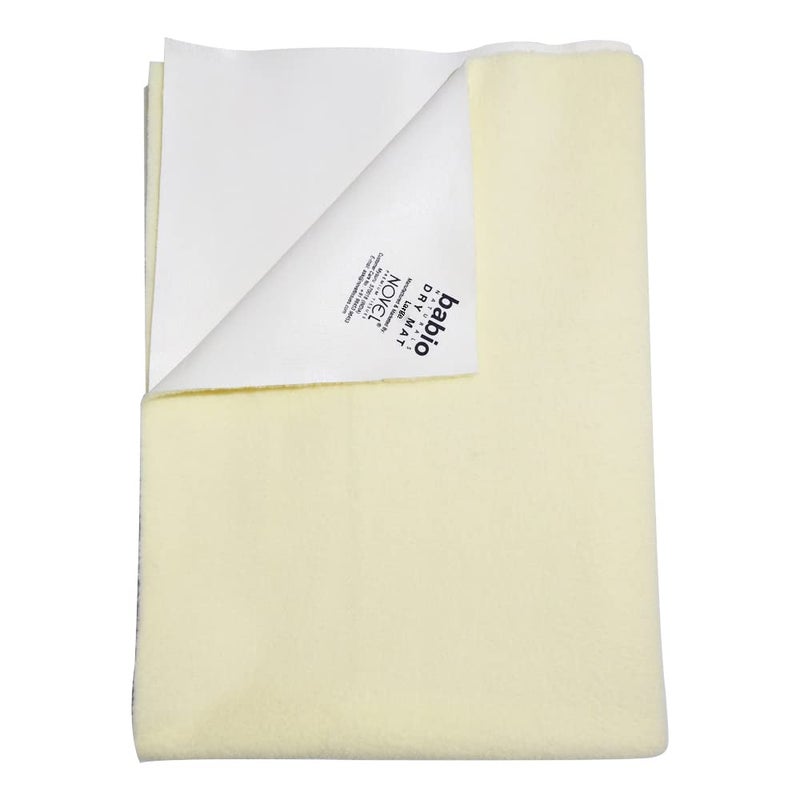 NOVEL Microfiber Baby Bed Protecting Mat (Yellow, Large) - Image 1