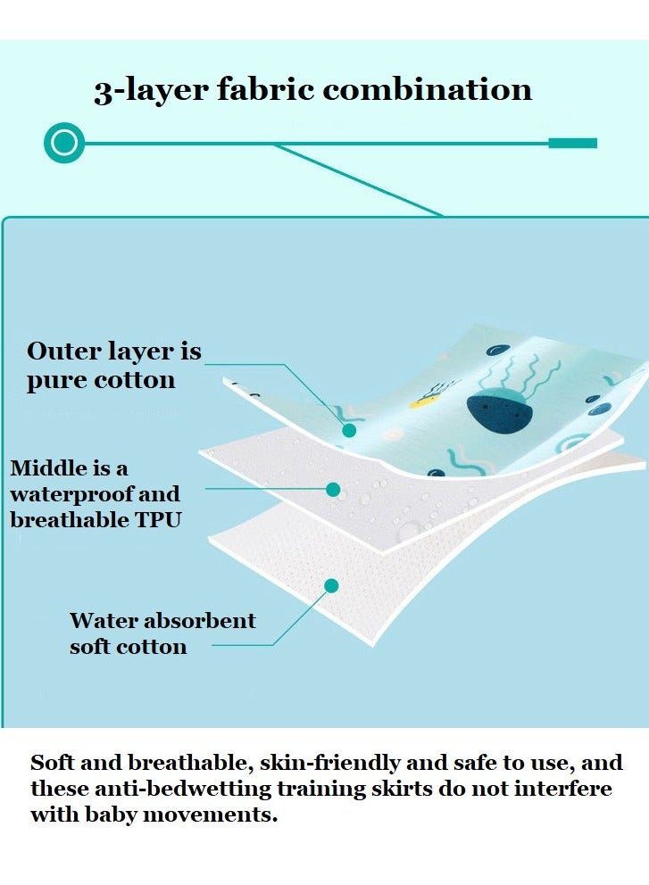 Toddler Training Waterproof Diaper Pants For Babies, Unisex,  Washable Diapers, Pink - Image 2