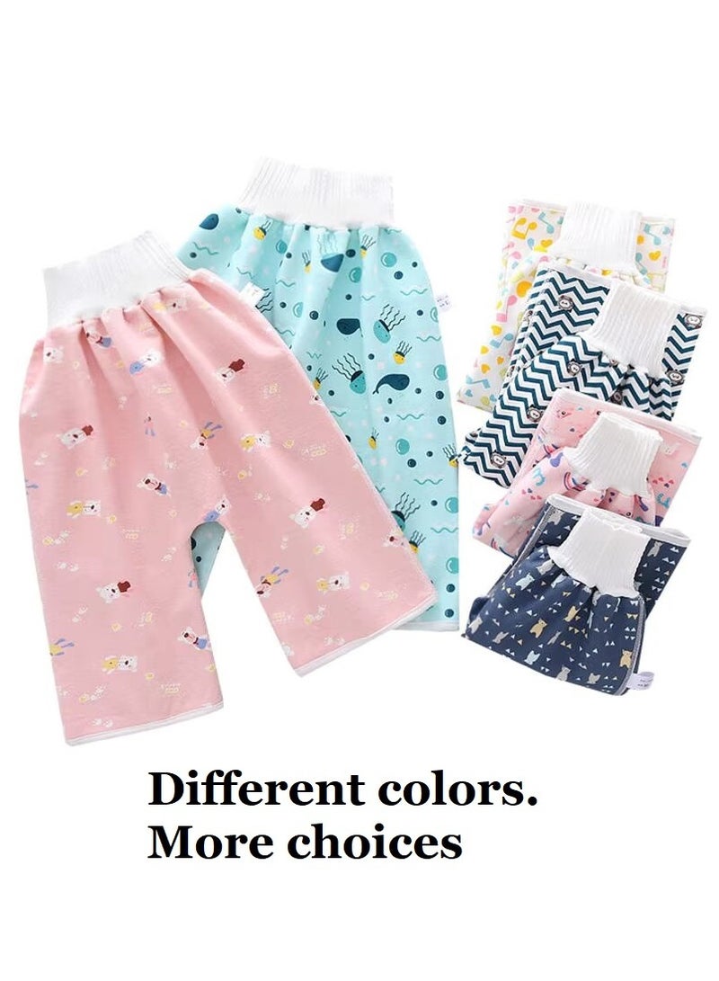 Toddler Training Waterproof Diaper Pants For Babies, Unisex,  Washable Diapers, Pink - Image 5