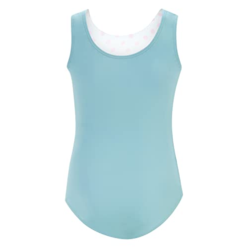 GK Stars Gymnastics & Dance Leotard for Girls and Toddlers - Activewear One Piece Outfit in Fun Colorful Prints (Child Large, Polka Dot Party) - Image 2