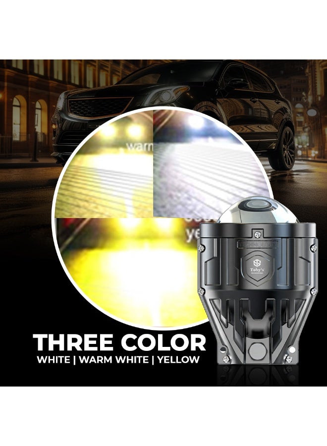 توبيز توبى عدسة ضباب-10 بي-ليد بروجكتور 3 بوصة ثلاثية الألوان 3000K 4300K 6000K ضد الماء IP65 شدة إضاءة منخفضة 38 واط وعالية 45 واط للسيارات 12V - Image 3
