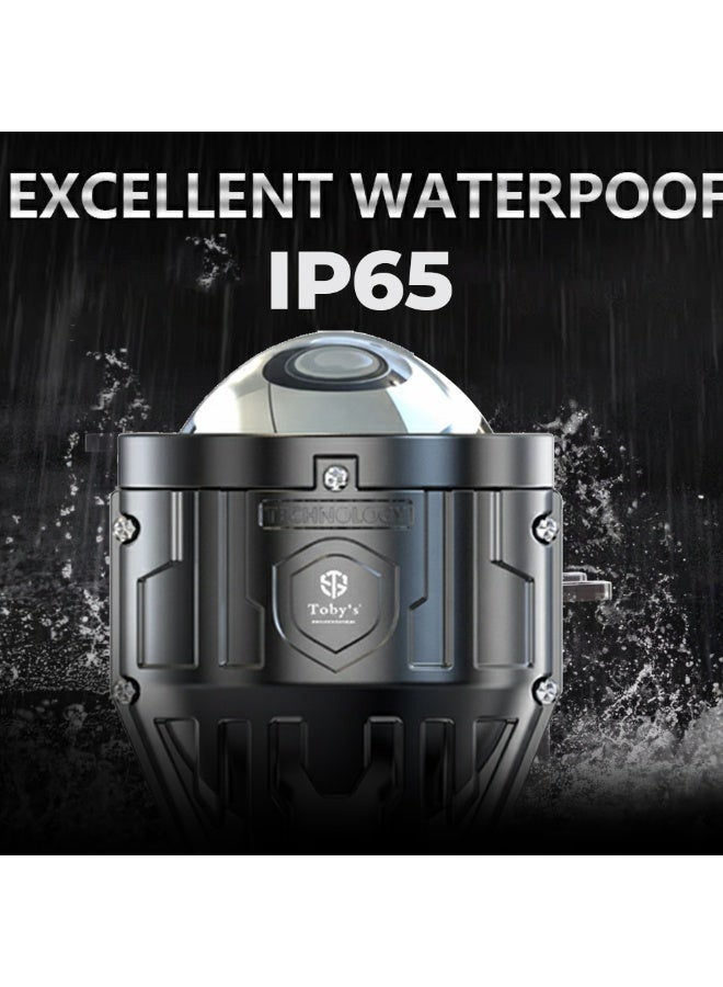 توبيز توبى عدسة ضباب-10 بي-ليد بروجكتور 3 بوصة ثلاثية الألوان 3000K 4300K 6000K ضد الماء IP65 شدة إضاءة منخفضة 38 واط وعالية 45 واط للسيارات 12V - Image 5