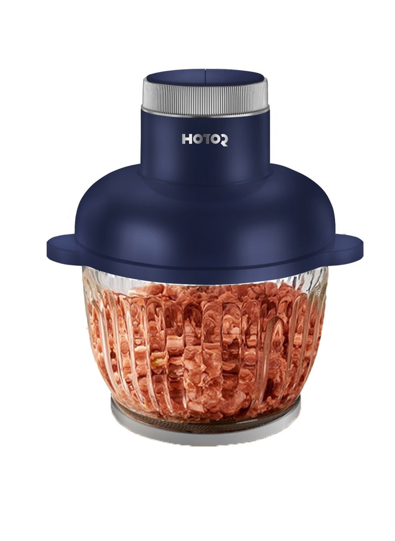 Meat Grinder Electric, Food Processor, Multi-Functional Electric Chopper 2-Speed with Glass Bowl and 4 Blades for Meat Vegetables Fruits Nuts Home Kitchen Restaurants/Dark Blue  2.5L - pzsku/Z58668301D97FD6F03B9EZ/45/_/1726043767/daa0fc94-0741-4dc1-a60d-e56f4ef7df10