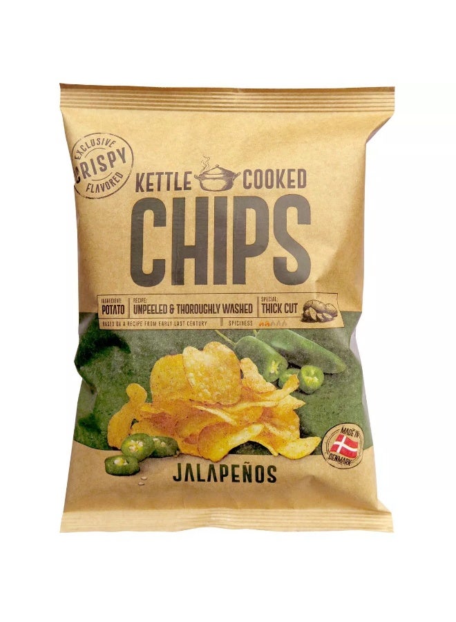 KETTLE OK Snacks Kettle Chips JALAPENO in Denmark (150 g) - Image 1