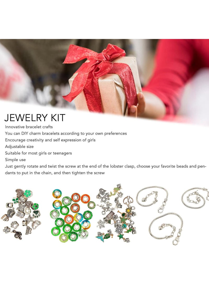 GGOOT Bracelet Making Kits, DIY Bracelet Making Kit Adjustable 4 Leaf Clover Stylish Fine Crafted with Beads for New Year for Birthday for Teen Girls - Image 5