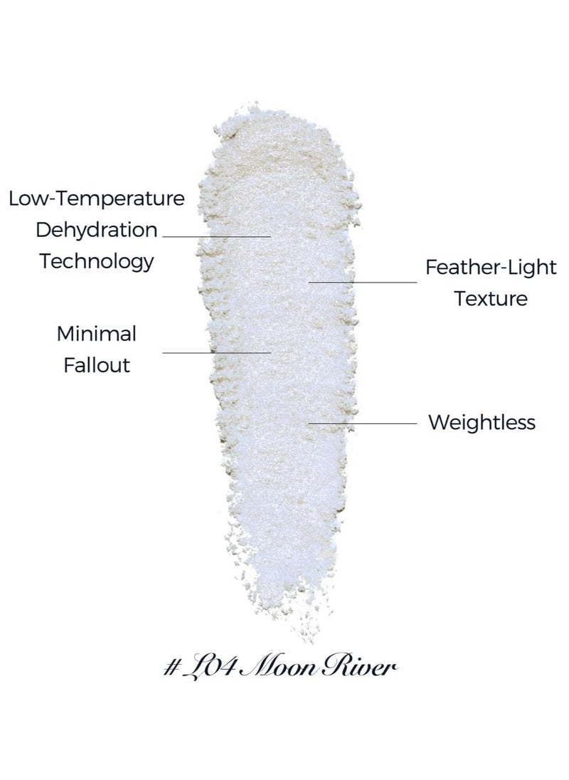 Flower Knows Flower Knows Little A Embossed Face Highlighter Palette - Diamond Glitter, 3D Contour, Water Light Formula for Brightening and High Light Effect (L04 Moon River, 8g)  - Image 3