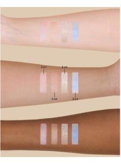 Flower Knows Flower Knows Little Angel Embossed Face Highlighter Palette - Diamond Glitter, 3D Contour, Water Light Formula for Brightening and High Light Effect (L04 Moon River, 8g)  - Image 4
