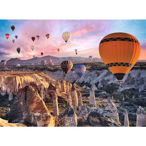 Trefl Balloons Over Cappadocia 3000 Piece Jigsaw Puzzle Red 46x33 Print DIY Puzzle Creative Fun Classic Puzzle for Adults and Children from 15 Years Old - Image 5