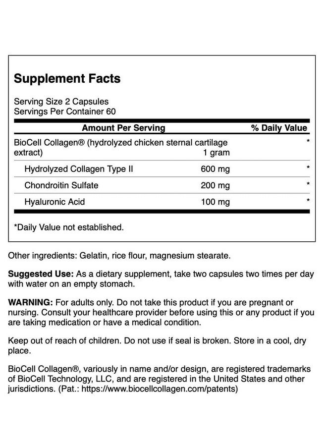 SWANSON غضروف صدر الدجاج من سوانسون - كولاجين نوع II 500 ملغ 200 كبسولة - Image 2