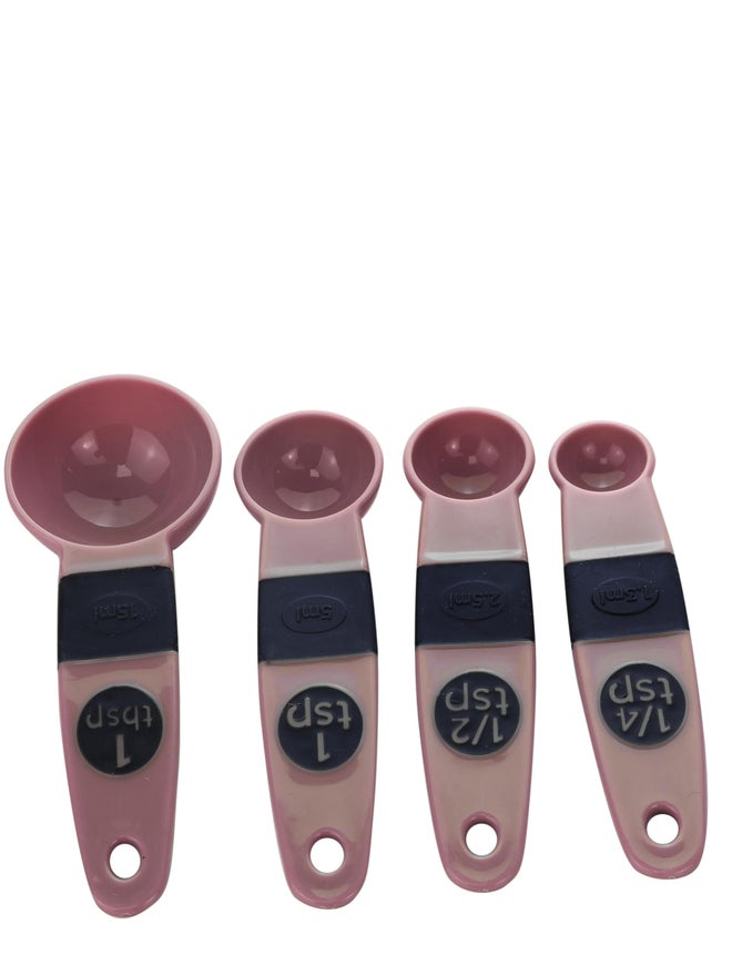 Cuisine Art طقم ملاعق قياس من كوزين آرت 4 قطع، وردي ماروني فاتح - Image 3