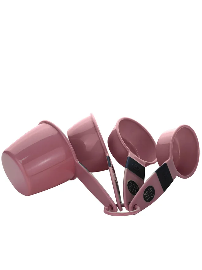 Cuisine Art Cuisine Art 4-Pieces Measuring Spoon Set, Light Maroon Rose