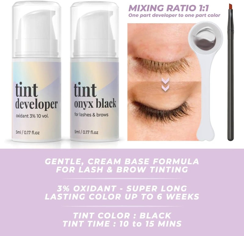 MIYA LASH All in 1 Eyelash and Eyebrow Lift Kit - Lash Lift and Tint, Brow Lamination and Tint, Keratin Lash Perm LVL, Beginner Friendly, All Tools Included - Image 2