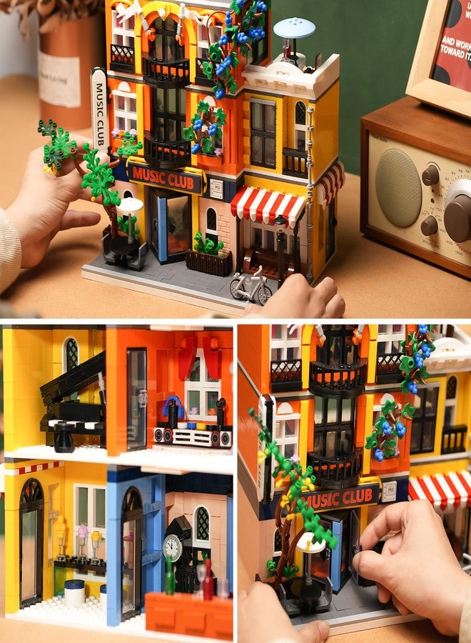 ENJBRICK Flowers City Jazz Club Building Sets for Adutls, Architecture House Building Kit for Boys and Girls 8-14 Years 1683 PCS - Image 4