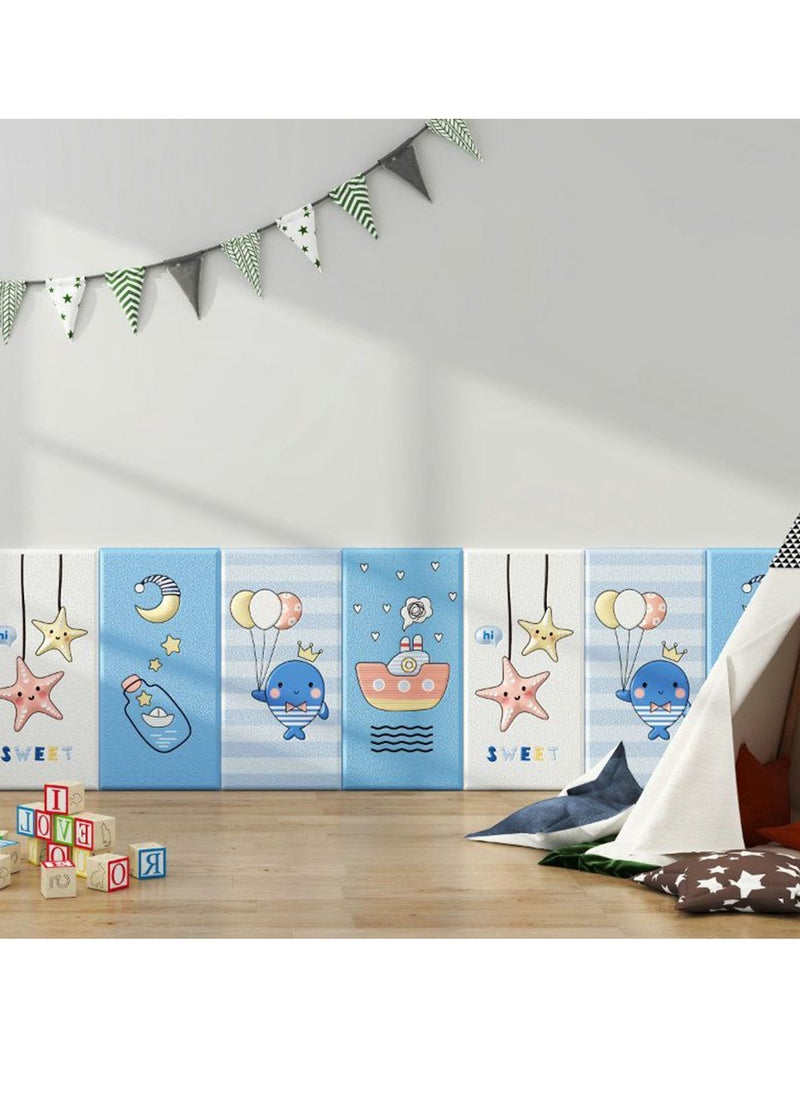 Arabest - Pack of 7 Wall Padding for Kids, Peel and Stick Headboard Upholstered Wall Panels, Wall Protection Pad for Tatami, Bedroom, Playroom, Nursery - Image 1