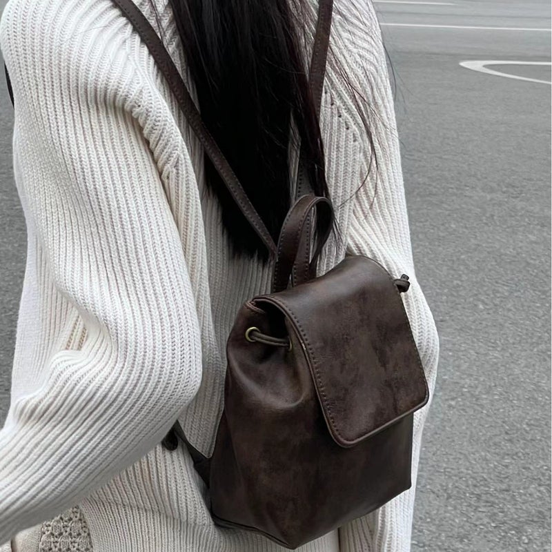 Vintage PU Shoulder Bag - Image 5