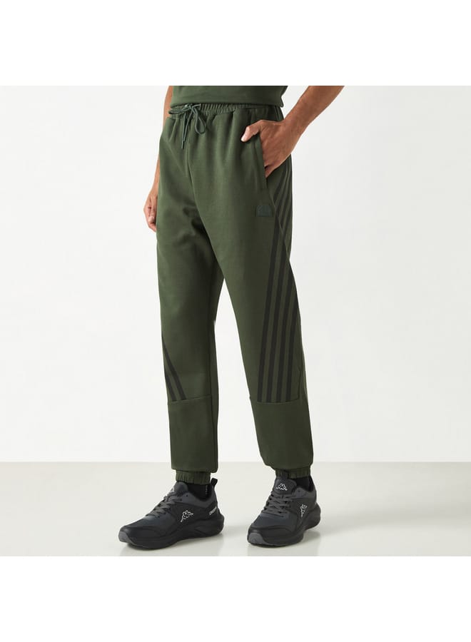 Kappa Kappa Striped Detail Joggers with Drawstring Closure and Pockets  - Image 1