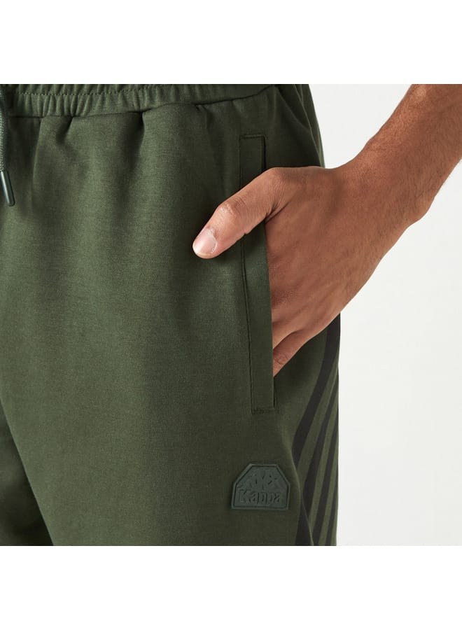 Kappa Kappa Striped Detail Joggers with Drawstring Closure and Pockets  - Image 4