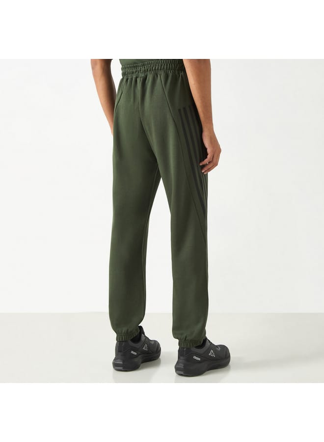 Kappa Kappa Striped Detail Joggers with Drawstring Closure and Pockets  - Image 3